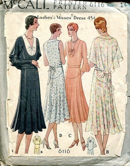 Des patrons de coutures qui nous renseignent sur la mode des années 20 et 30